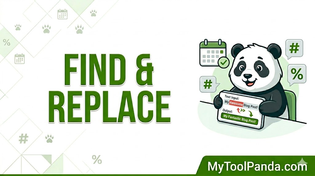 Online Find and Replace Tool - MyToolPanda