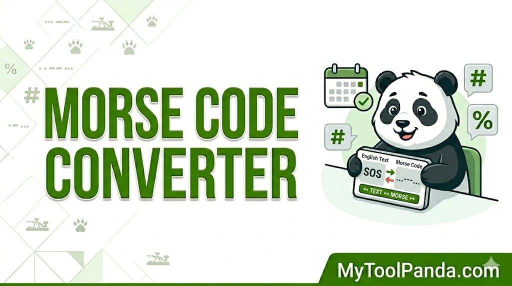 Online Morse Code Translator - MyToolPanda