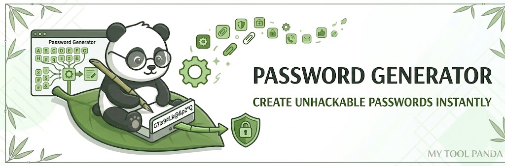 Password Generator by My Tool Panda for secure random strings