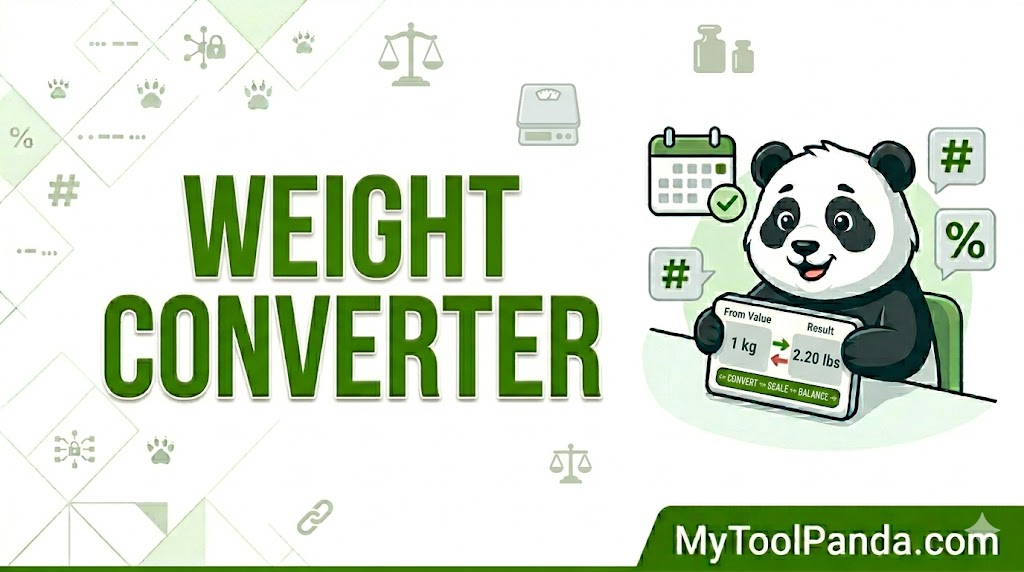 Online Weight and Mass Converter Tool - MyToolPanda