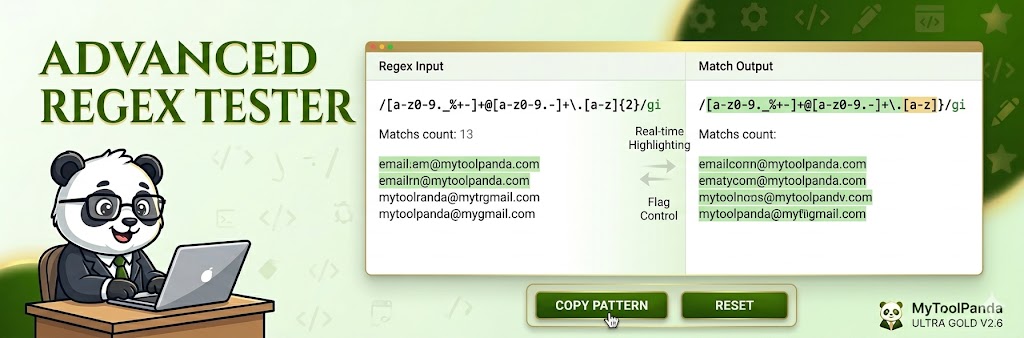 Professional Online Regex Tester Tool - MyToolPanda