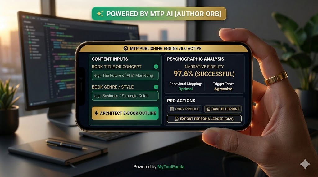 Successful AI e-book outline generator dashboard analysis