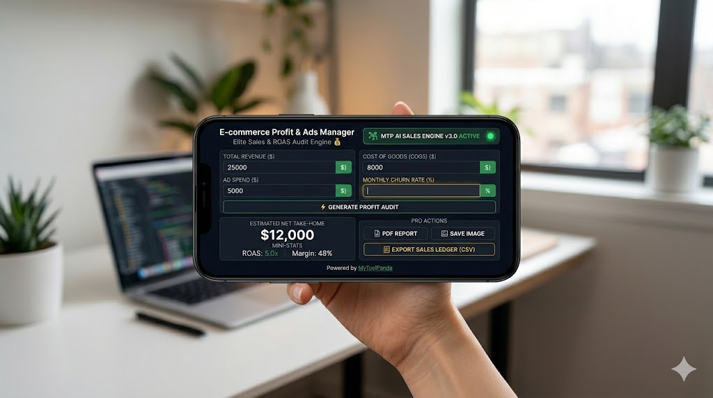 E-commerce Profit Calculator Pro Dashboard