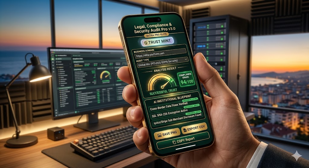 Successful legal compliance security audit trust dashboard