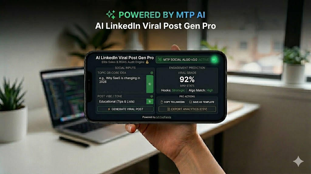 Successful LinkedIn Viral Post Generator Pro Dashboard