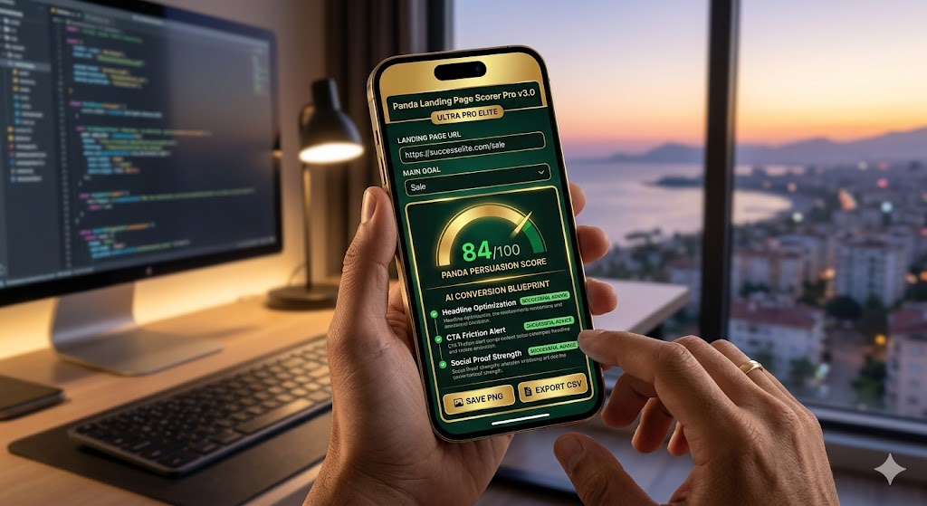 Successful panda landing page scorer dashboard audit