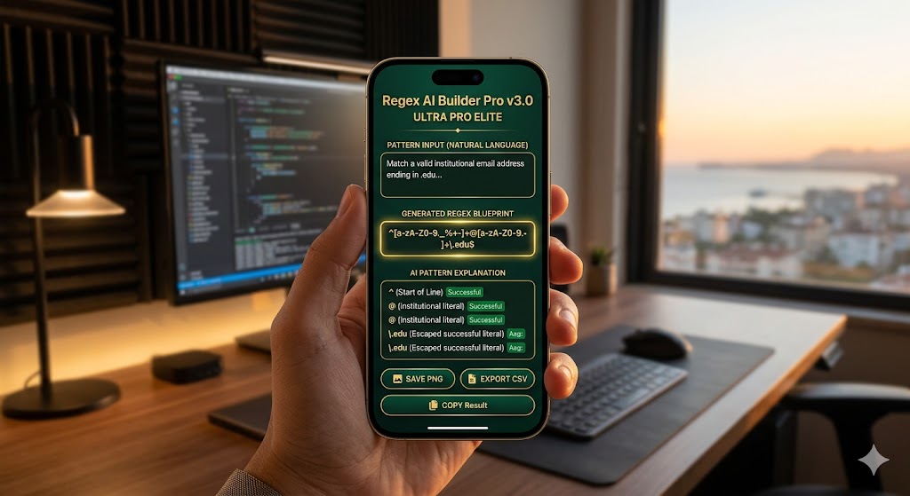 Successful regex ai builder dashboard simulation