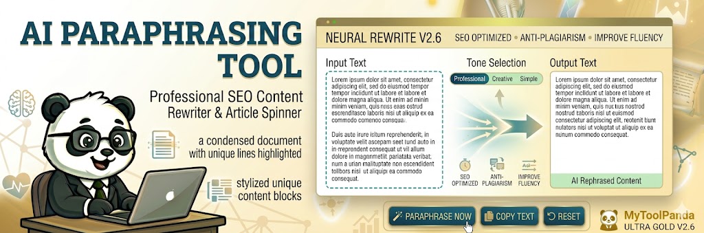 Professional AI Paraphrasing Tool - MyToolPanda