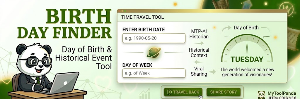 Professional Birth Day Finder - MyToolPanda