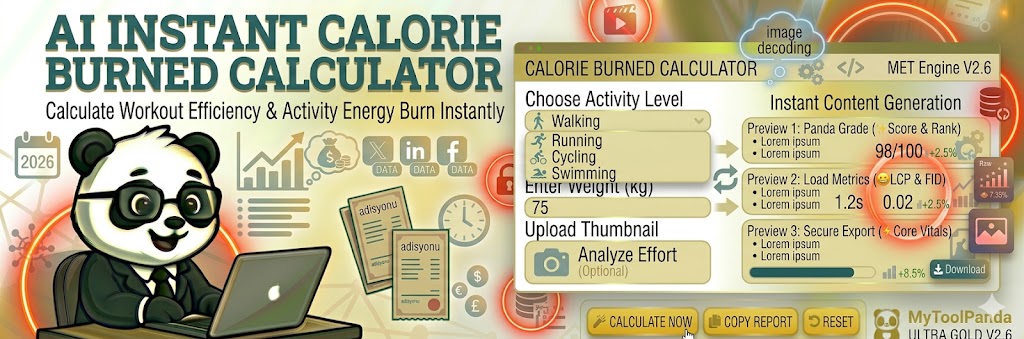 Professional Calorie Burned Calculator - MyToolPanda