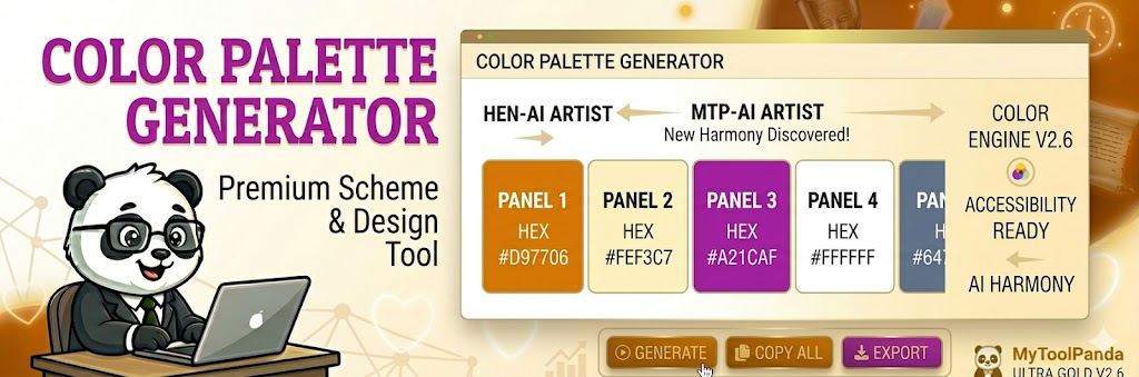 Professional Color Palette Generator - MyToolPanda