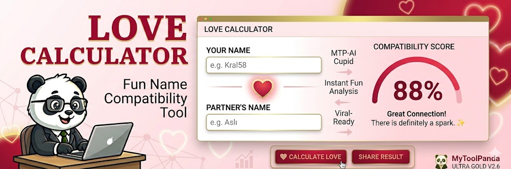 Professional Love Calculator - MyToolPanda