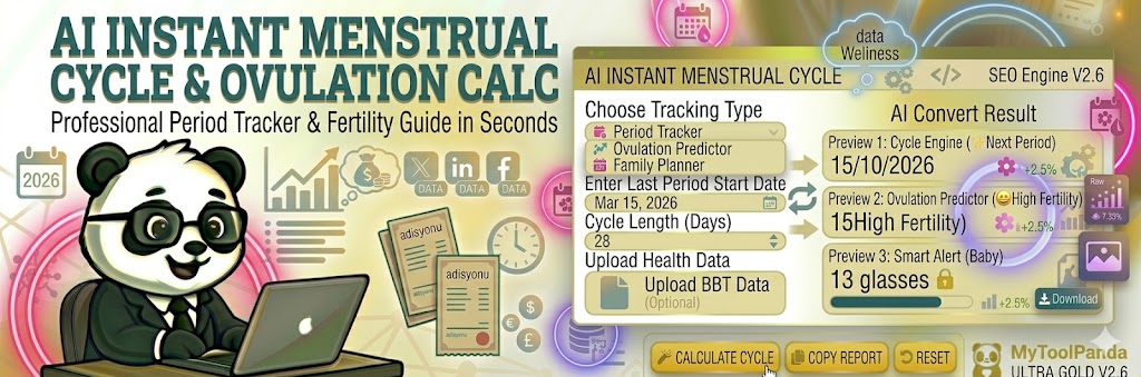 Professional Menstrual Cycle & Ovulation Tracker - MyToolPanda