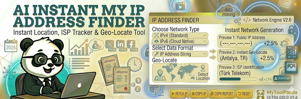 Professional My IP Address Finder - MyToolPanda