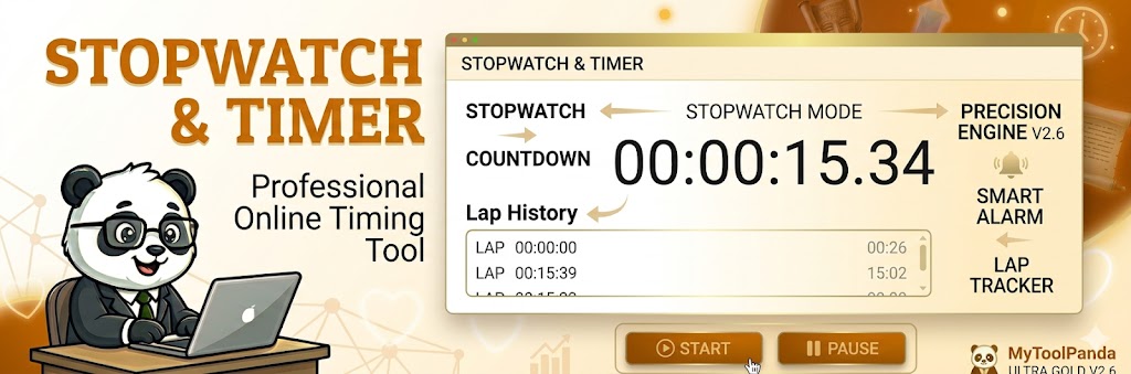Professional Stopwatch & Timer - MyToolPanda