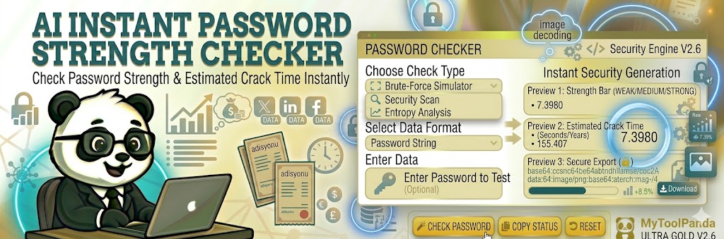 Professional Password Strength Checker - MyToolPanda