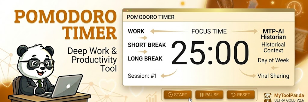 Professional Pomodoro Timer - MyToolPanda