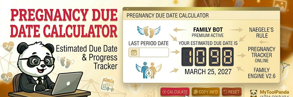 Professional Pregnancy Due Date Calculator - MyToolPanda