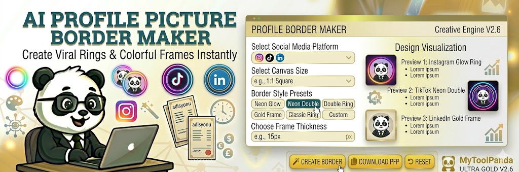 Professional Profile Picture Border Maker - MyToolPanda