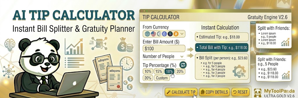 Professional Tip Calculator - MyToolPanda