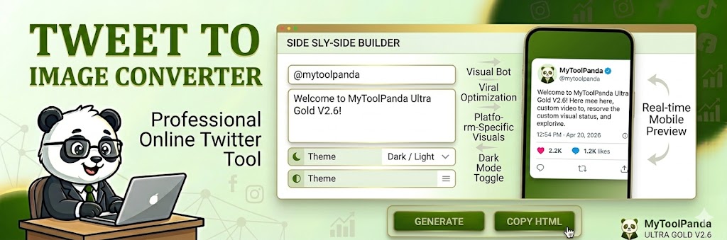 Professional Tweet to Image Converter - MyToolPanda