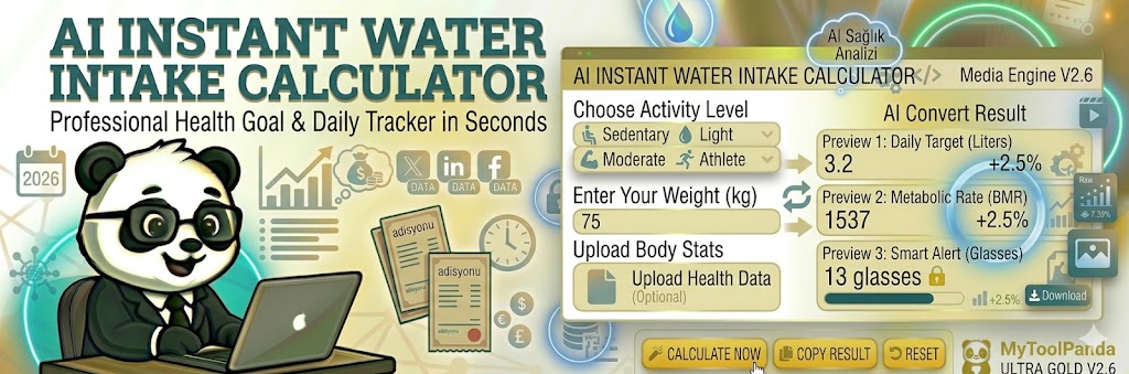 Professional Water Intake Calculator - MyToolPanda