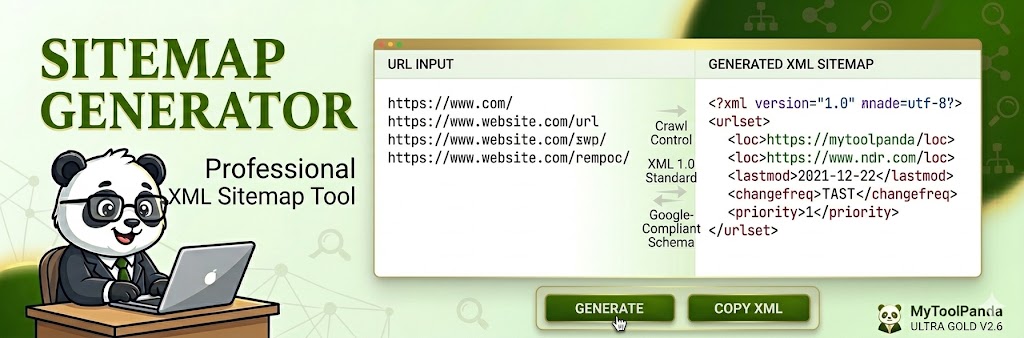 Professional Online XML Sitemap Generator - MyToolPanda