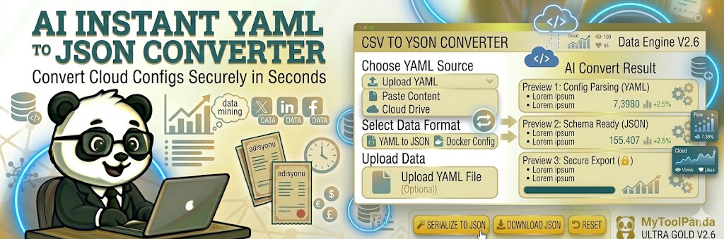 Professional YAML to JSON Converter - MyToolPanda