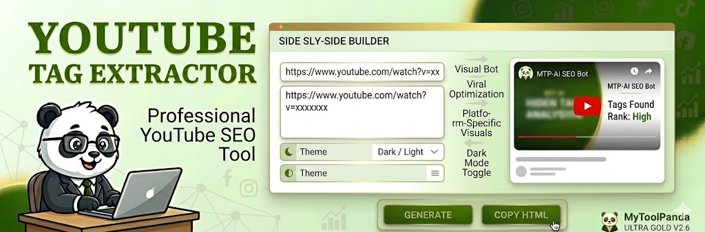 Professional YouTube Tag Extractor - MyToolPanda