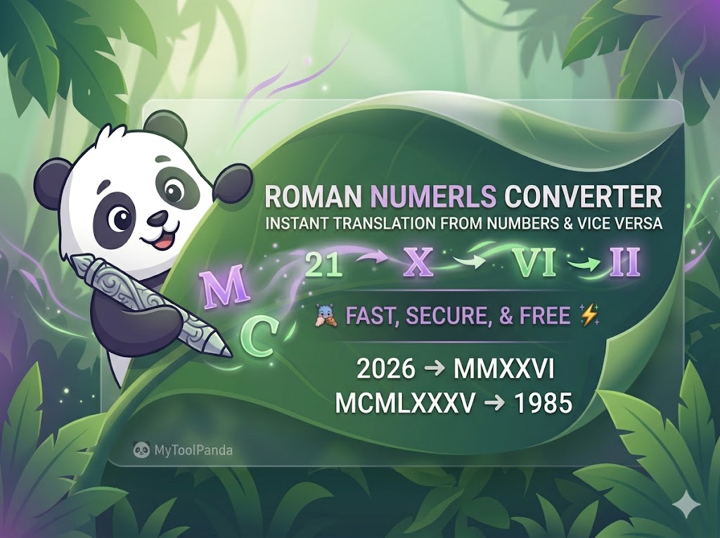 Convert numbers to Roman numerals online free (Compact)