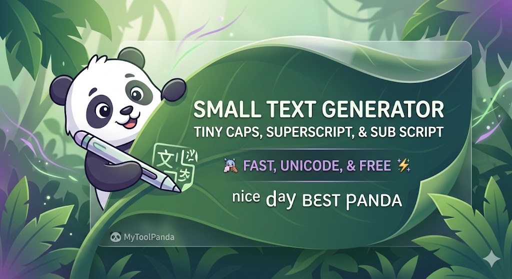 Online small text generator for social media bios - MyToolPanda